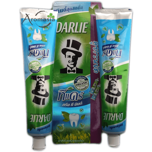 Зубная паста Darlie Зеленый чай и мята, 2х160 гр. Darlie Green Tea Mint. тайская зубная паста дарли darlie all shiny white lemon mint дарли 40гр