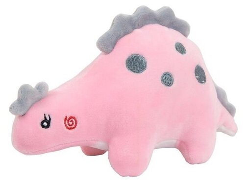 Мягкая игрушка ABtoys Dino Baby Динозаврик, 6 см, розовый