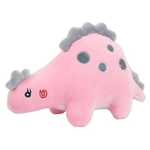 Мягкая игрушка ABtoys Dino Baby Динозаврик, 17 см, розовый мягкая игрушка abtoys dino baby динозаврик розовый 9см
