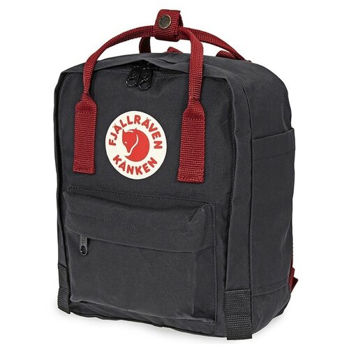 фото Рюкзак fjallraven kånken mini 7 black (black/ox red)
