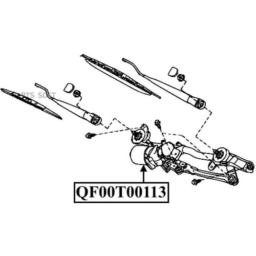 Трапеция стеклоочистителя без мотора FR E11E QF01N00016 quattrofreni 1шт