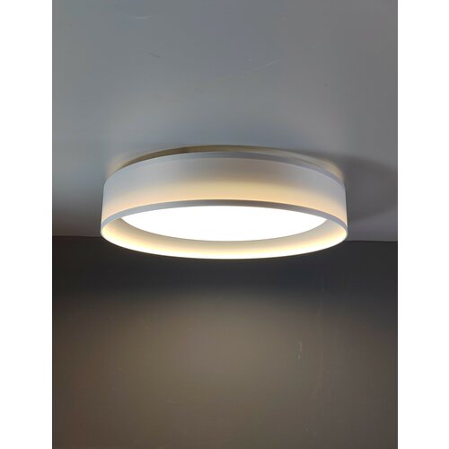 Светильник светодиодный Семь Огней 48203.40.72.77WT-IV с пультом, тканевой абажур