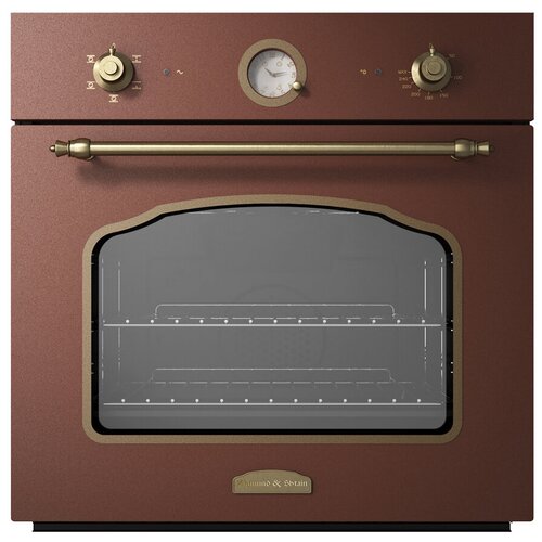 Электрический духовой шкаф Zigmund Shtain EN 119622M медь64л грильконвекцияИталия 3375000₽