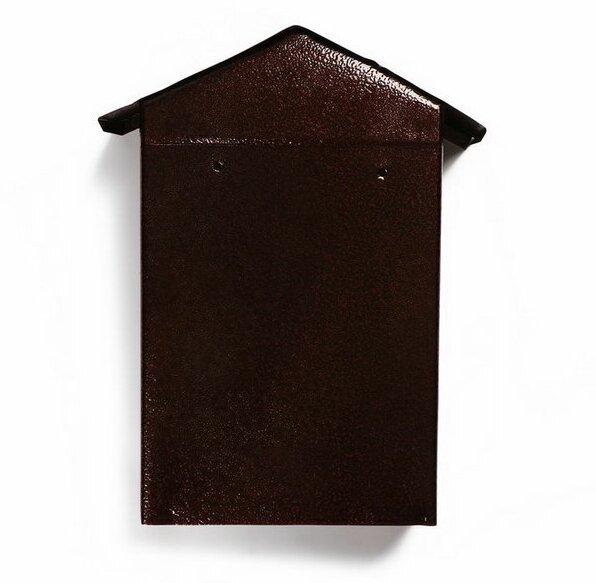 Ящик почтовый с замком, вертикальный, "Домик-Элит", коричневый
