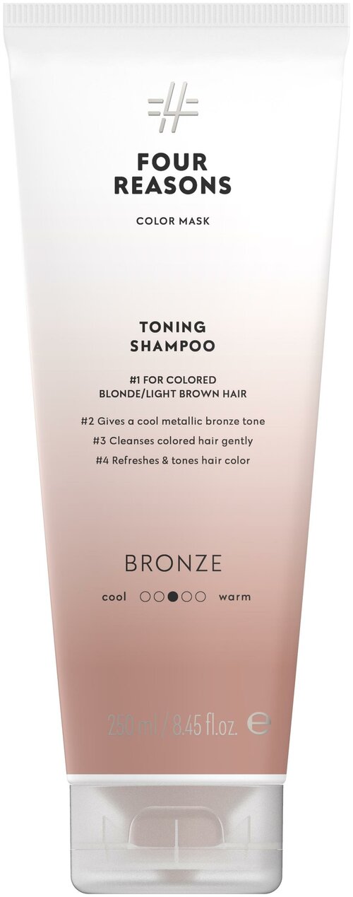Four Reasons шампунь Color Mask Toning Shampoo Bronze Бронза, 250 мл