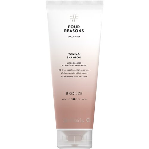 Four Reasons шампунь Color Mask Toning Shampoo Bronze Бронза, 250 мл