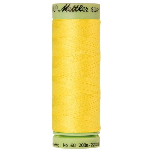 Нить для машинного квилтинга SILK-FINISH COTTON 60, 200 м 100% хлопок 3507 Lemon Zest ( 9240-3507 )