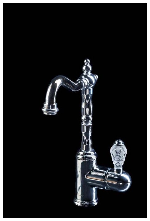 Смеситель для умывальника, высокий Boheme CRYSTAL Хром (одноручковый) 262-CRST