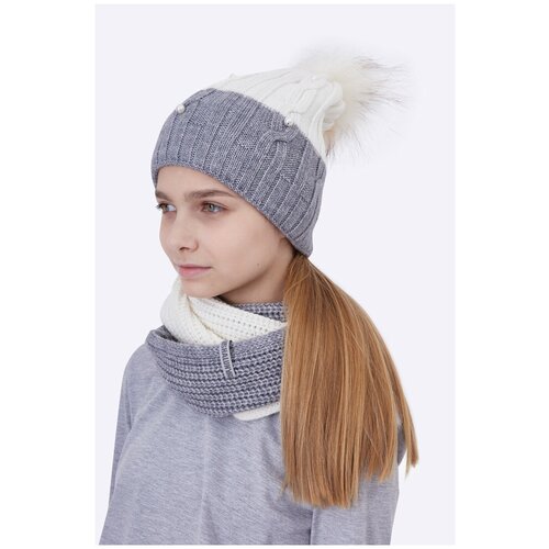 фото Шапка шалуны, размер 52, серый