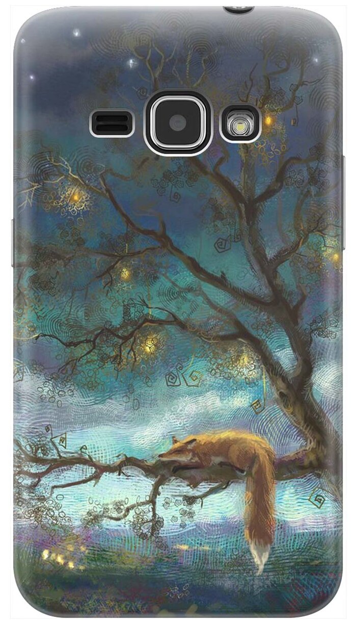 RE: PA Накладка Transparent для Samsung Galaxy J1 (2016) с принтом "Лиса на дереве"