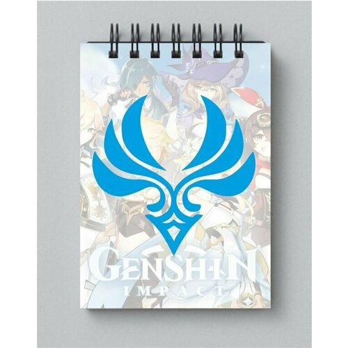 Блокнот Анемо Genshin Impact , Геншин Импакт № 5 набор комикс арчи том 5 блокнот genshin impact с наклейками коричневый