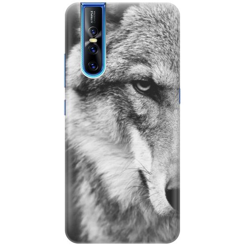 фото Cиликоновый чехол на vivo v15 pro / виво в15 про с принтом "спокойный волк" gosso