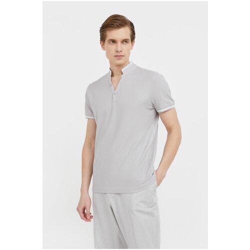 фото Поло finn flare bas-20005 размер 2xl, светло-серый (211)