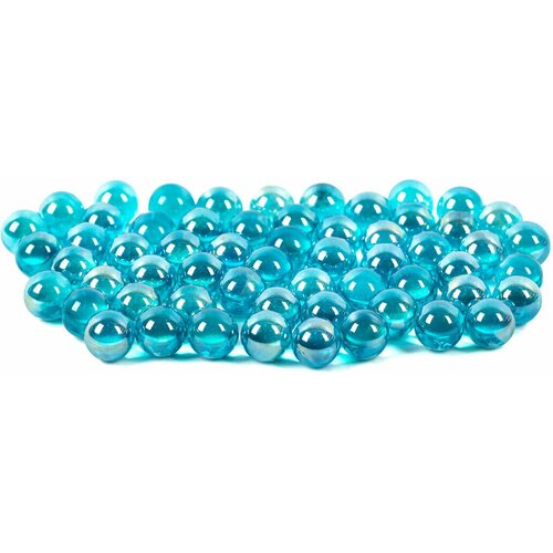 Грунт Тритон стеклянный 50 шт. №45 (Круглый голубой)