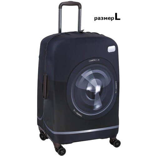Чехол для чемодана Vip collection 8008_L_чехол, размер L, черный чехол для чемодана vip collection 2337 l размер l фиолетовый