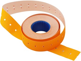 Этикет-лента 21.5х12 мм прямоугольная оранжевая (10 рулонов по 1000 этикеток)