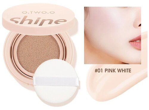 O.TWO.O BB крем Shine Air Cushion, 2.5 г, оттенок: 01 Pink White, 1 шт.