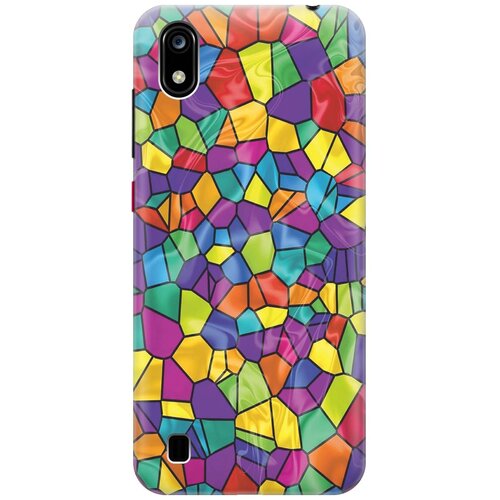 фото Cиликоновый чехол на zte blade a7 2019 / зте блейд а7 2019 с принтом "яркая мозаика" gosso
