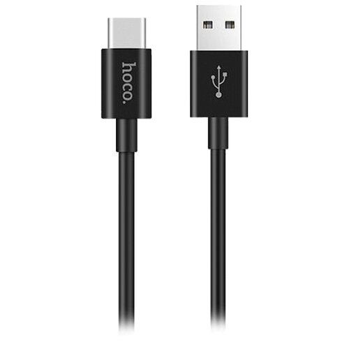 Кабель Hoco X23 Skilled USB - USB Type-C, 1 м, чёрный кабель hoco x23 skilled usb usb type c 1 м черный