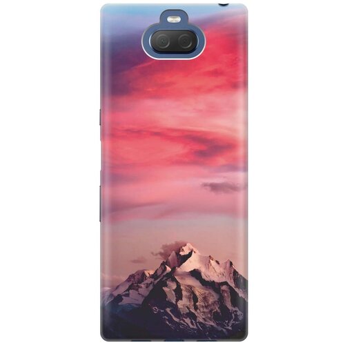 фото Cиликоновый чехол на sony xperia 10 / xa3 / сони иксперия 10 с принтом "горы и небо" gosso