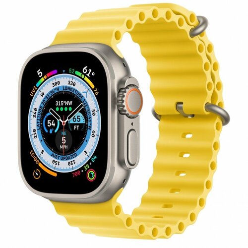 Apple Watch Ultra Titanium Case with Yellow Ocean Band 9328200₽