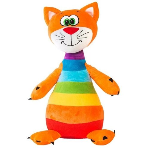 СмолТойс Мягкая игрушка «Котенок радужный», 47 см
