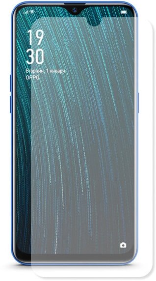 Гидрогелевая пленка LuxCase для Oppo A5s 0.14mm Front Transparent 86868 - фото №1