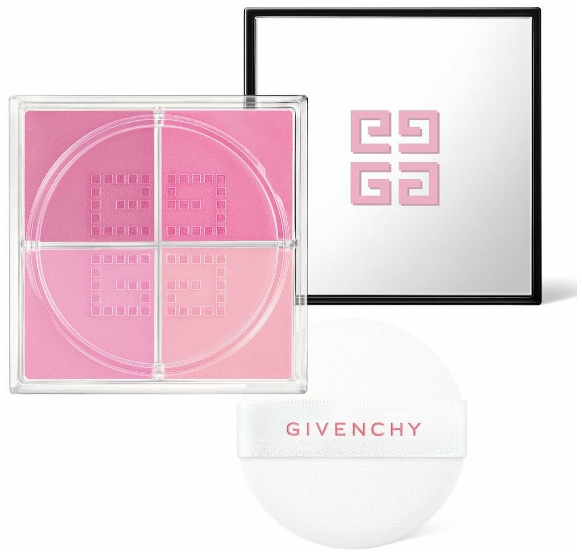 GIVENCHY Рассыпчатые четырехцветные румяна для лица Prisme Libre Blush (1 Mousseline Lilas)