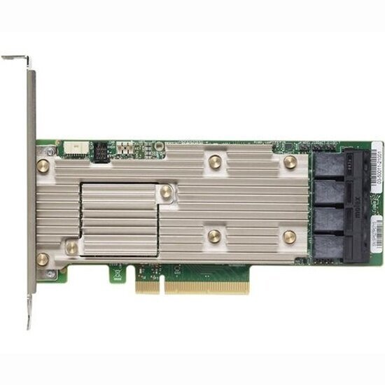 Контроллер Broadcom MegaRAID 9460-16i, 12Gb/s SAS/SATA/NVMe, x8 PCIe Gen 3.0, 4GB cache, Four SFF-8643 (05-50011-00)