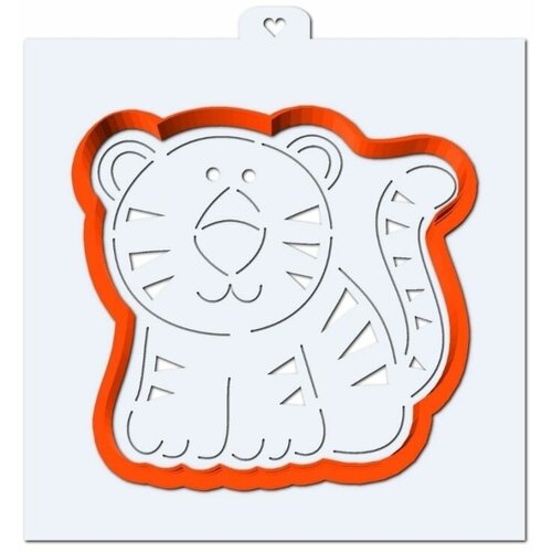 Пластиковая вырубка + Трафарет 