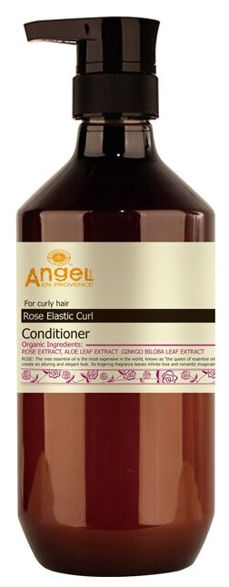 Angel Provence кондиционер Rose Elastic Curl с экстрактом розы для вьющихся волос, 800 мл