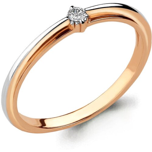 Кольцо помолвочное Diamant online, золото, 585 проба, бриллиант, размер 16 кольцо помолвочное diamant online золото 585 проба бриллиант размер 16 золотистый