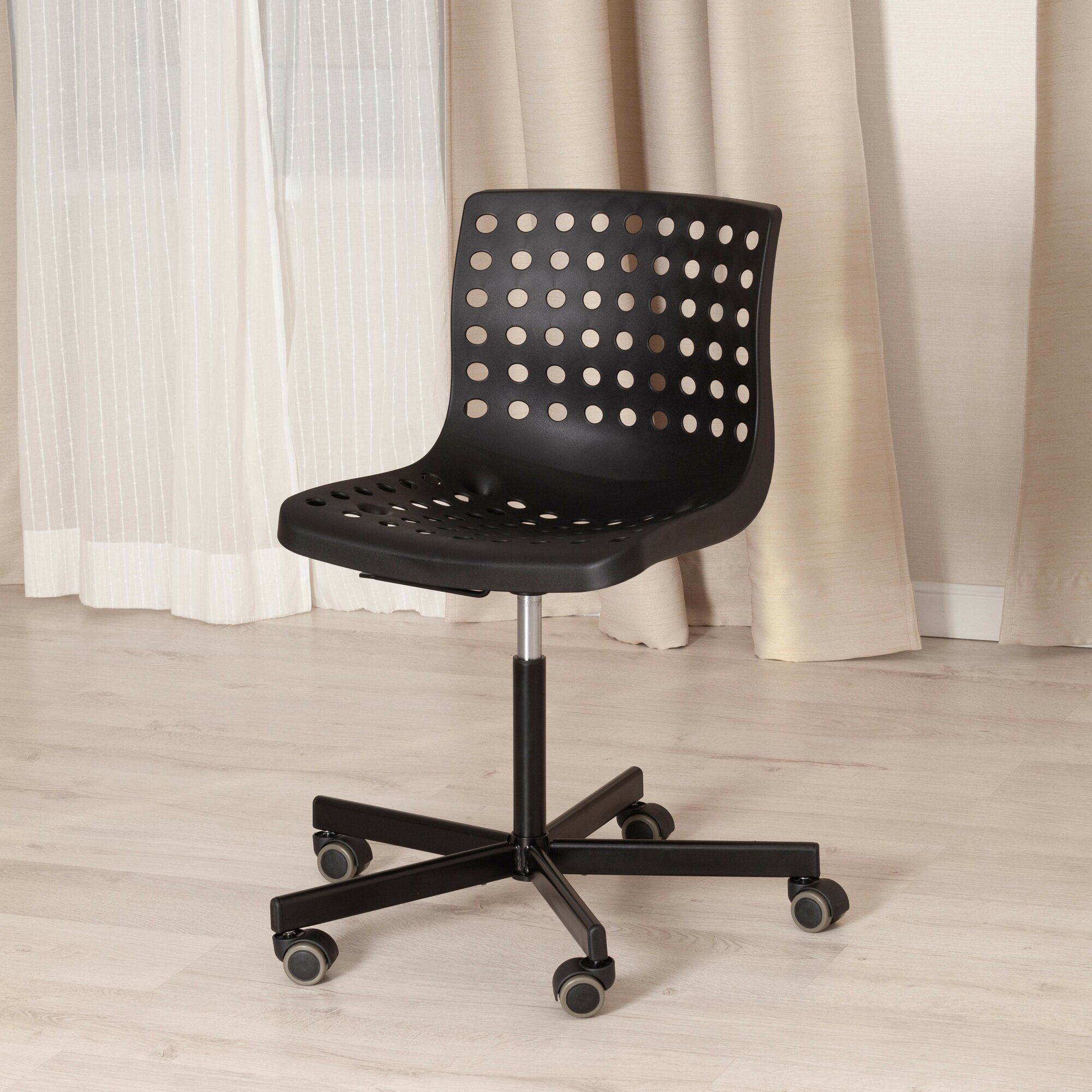 Офисное кресло SKALBERG OFFICE (mod. C-084-B) / 1 шт. в упаковке (19 802) TetChair металл/пластик, 46 х 59 х 75-90 см, Black (черный) - фотография № 10