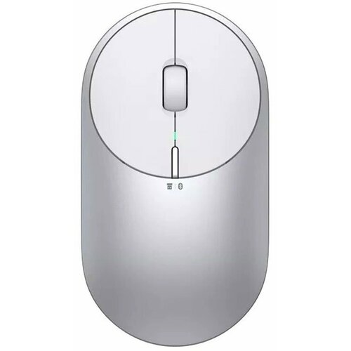 беспроводная оптическая мышь xiaomi mi portable mouse 2 silver Xiaomi Мышь беспроводная Xiaomi Mi Portable Mouse 2 USB+Bluetooth Silver (BXSBMW02)