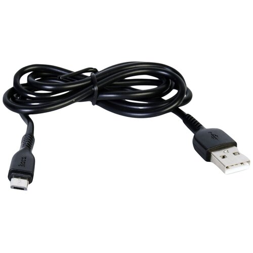 Кабель USB HOCO X13 Easy, USB - MicroUSB, 2.4А, 1 м, черный кабель hoco x13 easy charged usb microusb 1 м 1 шт черный