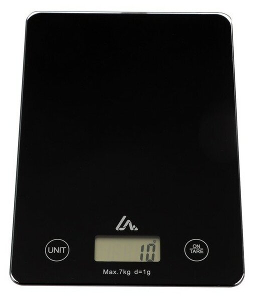 Весы кухонные Luazon LVK-702, электронные, до 7 кг, чёрные