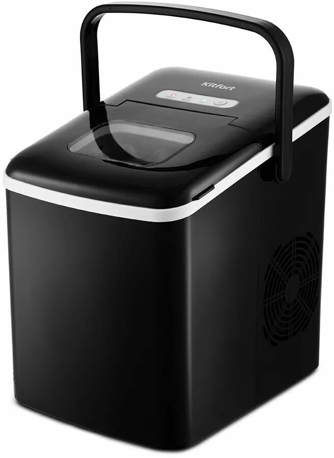 Картинки Льдогенератор Kitfort KT-1806, 120 Вт, 1,9 л, лед за 15 минут, датчик заполнения, дополнительная фильтрация, белый