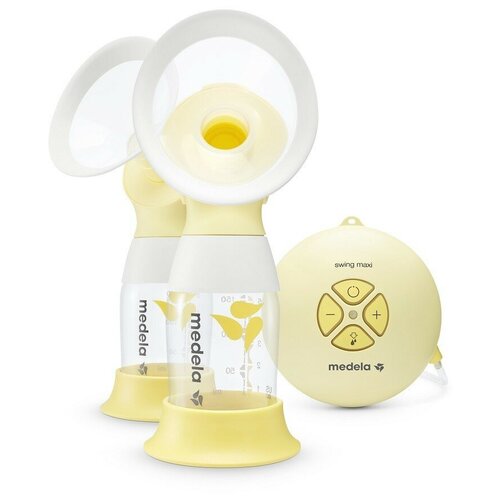 Электрический молокоотсос Medela Электрический молокоотсос Medela Swing Maxi Flex, двойной двухфазный, желтый молокоотсос ручной механический двухфазный с технологией flex и набором аксессуаров essentials pack harmony medela медела