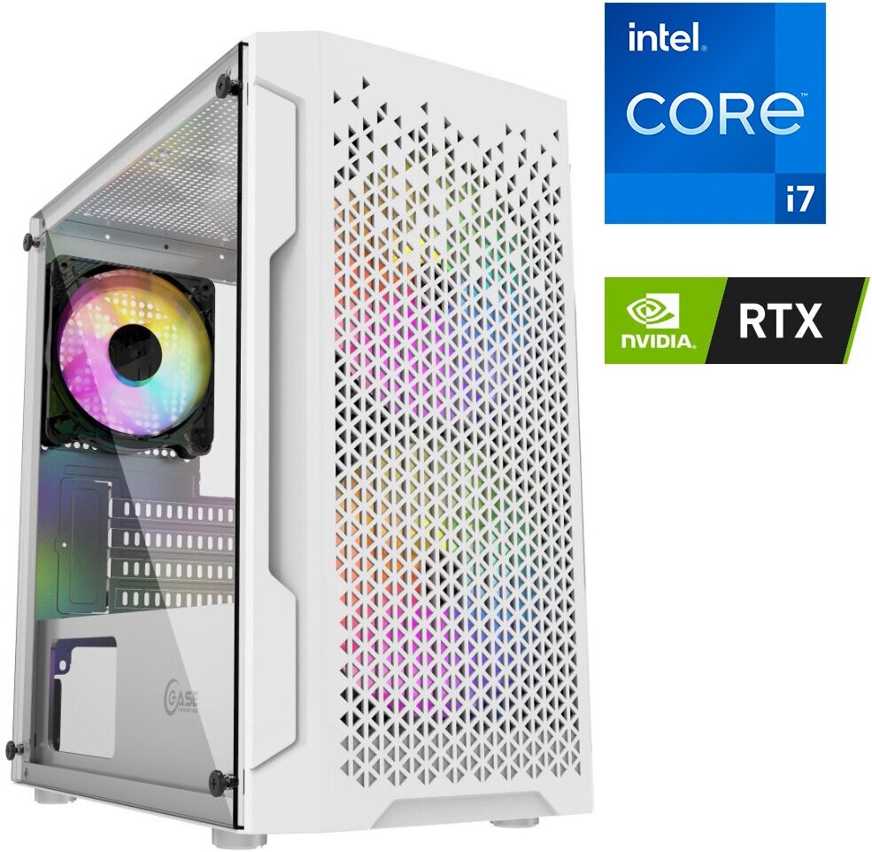 Игровой компьютер CyberNote B65 (Intel Core i7-10700F 2.9ГГц, DDR4 16Гб, SSD 512Гб, NVIDIA GeForce RTX3060 12Гб, Win10Pro)
