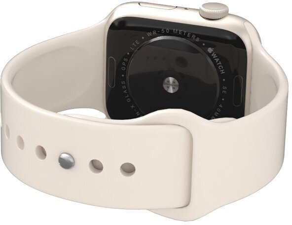 Умные часы Apple Watch Series SE Gen 2 40 мм Aluminium Case GPS, starlight Sport Band - фотография № 6