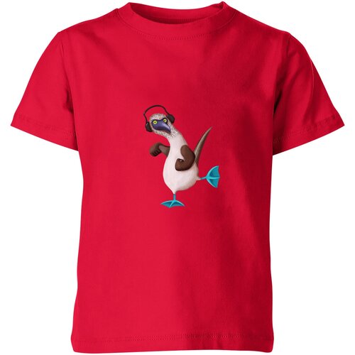 Футболка Us Basic, размер 4, красный мужская футболка птица олуша m черный