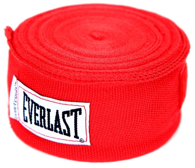 Бинты боксерские Everlast Red 4.5 м. (One Size)