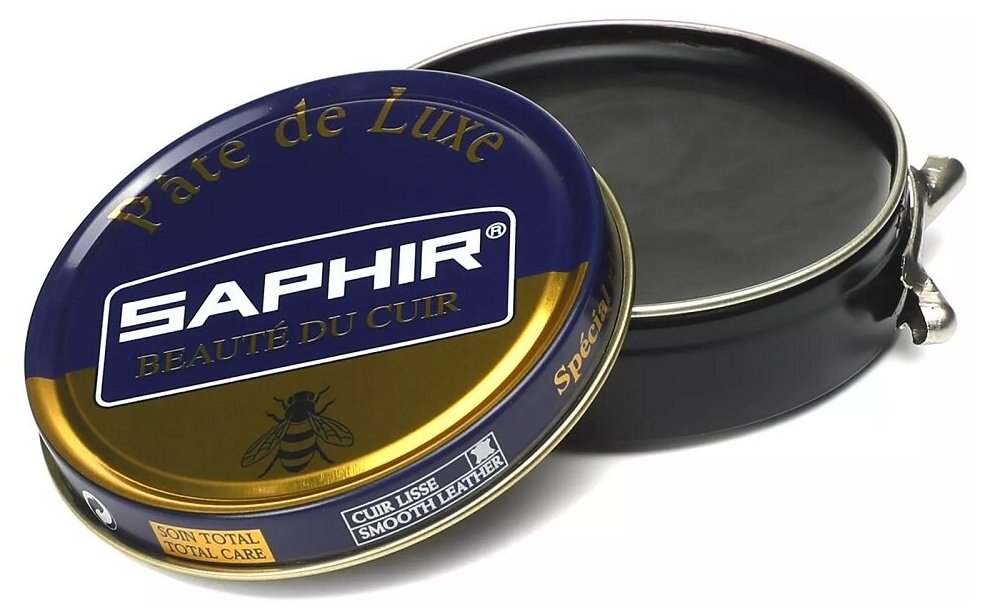 0004 Крем для гладкой кожи Pate De Luxe Saphir, Цвет Saphir 01 Black (Черный)