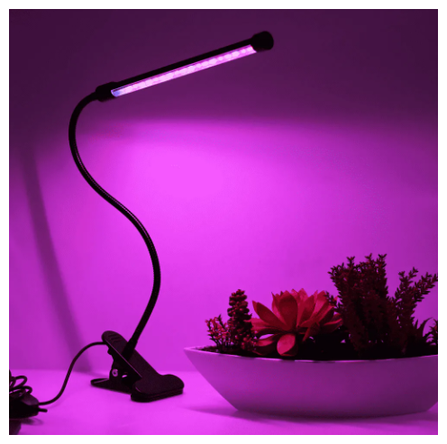 Светодиодный LED фито-светильник c 1 лампой (Черный) - фотография № 6