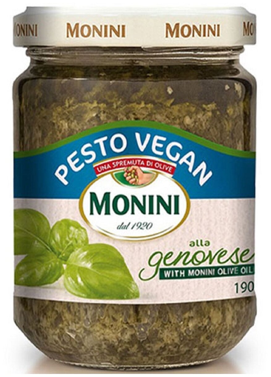 Соус Monini Pesto Alla Genovese Vegan BIO 190г - фото №1