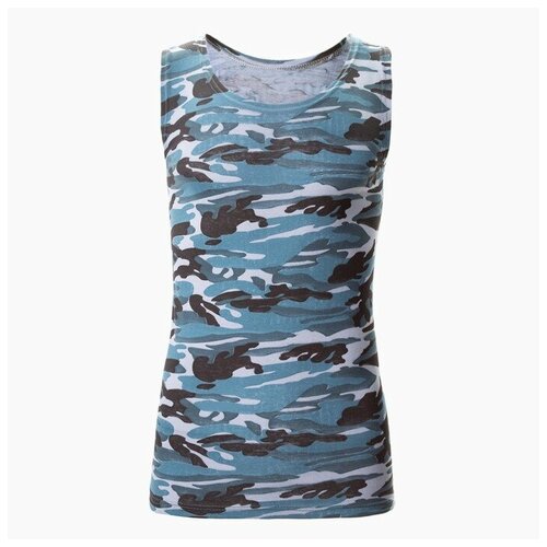 Майка хлопок, размер 50, синий