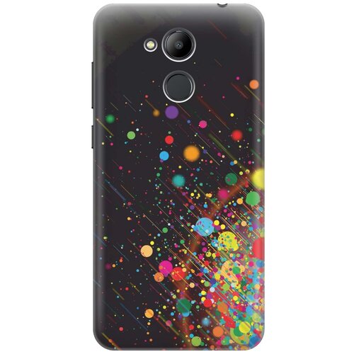 фото Gosso ультратонкий силиконовый чехол-накладка для honor 6c pro с принтом "яркое настроение"