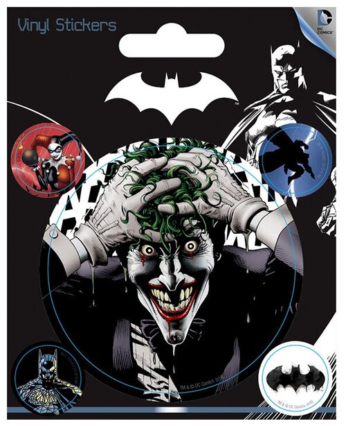 Pyramid International Набор наклеек DC Comics Batman многоцветный 5 шт. 1 шт.