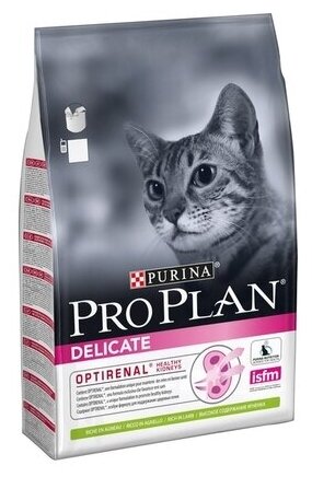 PURINA Pro Plan Delicate Сухой корм д/кошек Чувствительное пищеварение с Ягненком