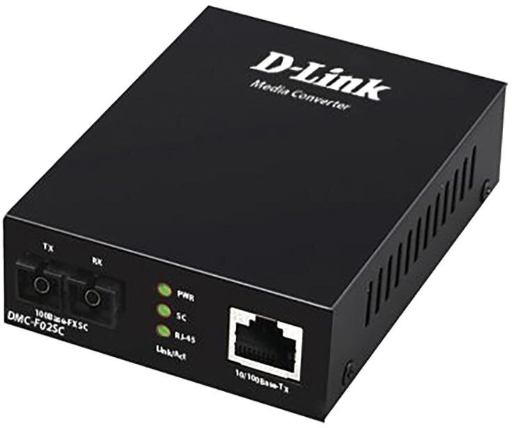 Медиаконвертер D-Link Twisted-pair to Multi-mode (2km SC) (DMC-F02SC/B1A)